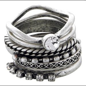 SPECIAL❤️Set Of 6 Stackable Rings - sz 6, 7, or 8 Boutique-NWT